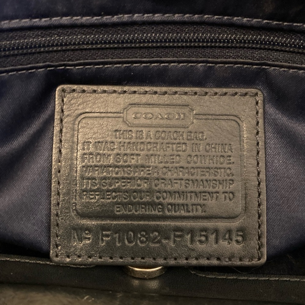 Coach Laura Spectator Bag - Lilac/Navy Kisslock Carryall (SCARF INCLUDED) - Picture 11 of 13